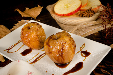 Wall Mural - Baked apples