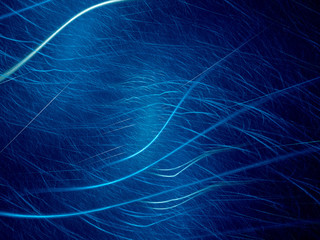 Wall Mural - Blue glowing lines in space