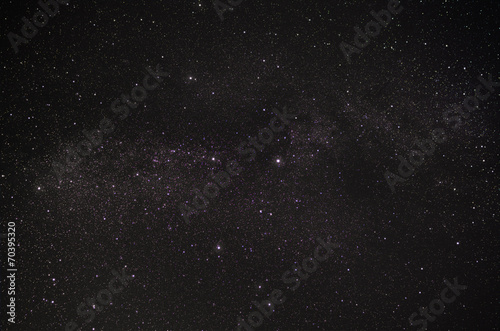 Plakat Constellation Swan i nasza galaktyka Droga Mleczna