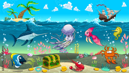 stworzenia-morskie-ilustracja-dla-dzieci