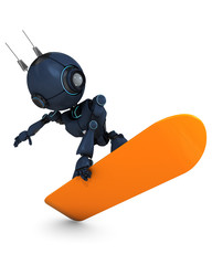 Sticker - Robot Surfer