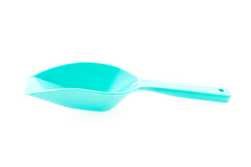 Poster - Plastic spoon isolated on white background