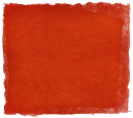 Wall Mural - Japanese handmade paper texture in red color, isolated on white