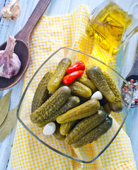 Canvas Print - pickled cucumbers