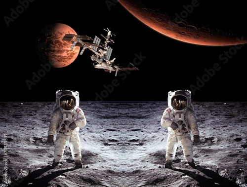 Astronauts Spaceman Moon Planets