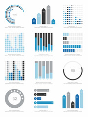 set of infographics elements