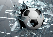 Broken Glass 3D Soccer Ball