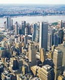 Fototapeta Nowy Jork - Aerial view of NYC.