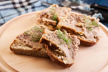 Sticker - Slices of bread with baked pate