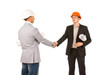 © kolotype - Two Caucasian Middle Age Engineers Shaking Hands