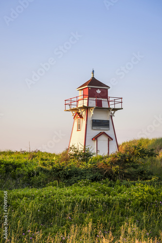 Fototapeta na szkło Latarnia morska w Covehead Harbour, PEI