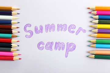 Wall Mural - summer camp concept