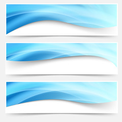 blue light line headers footers collection