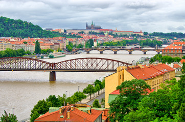 Sticker - Vltava river in Prague, Czech Republic