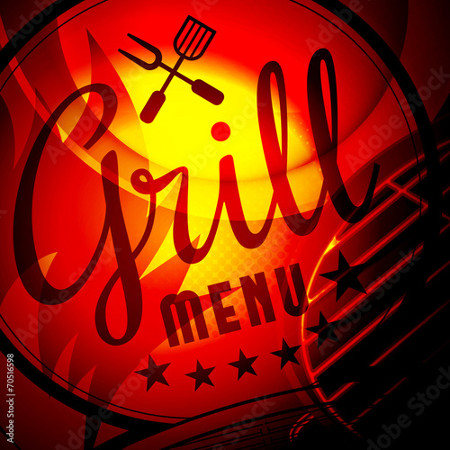 Naklejka nad blat kuchenny Barbecue grill