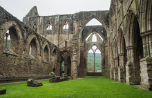 Ruins Of Tintern Abbey From The 12th C. In Wales