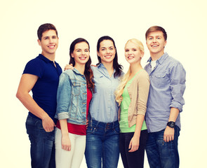 Wall Mural - group of smiling students standing