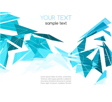 Vector abstract geometric background with triangle