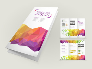 Wall Mural - abstract geometric background brochure design