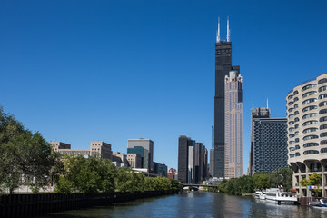 Fototapete - Chicago Skyscrapers