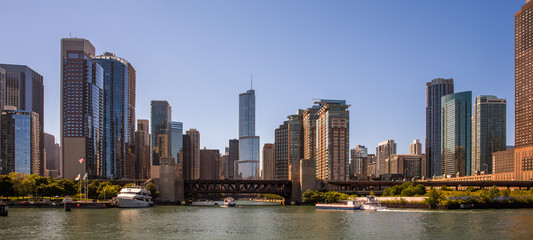 Fototapete - Chicago Skyline Panorama