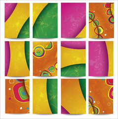 Wall Mural - collection advertising posters on different topics