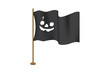 © sunny_bu - Pumpkin face on the flag on the day of Halloween