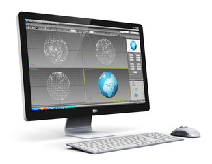 Poster - Professional desktop computer workstation