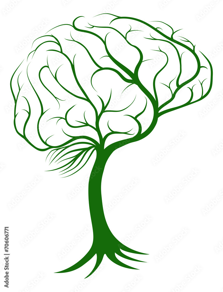 Brain tree concept Stock Vector | Adobe Stock