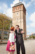 © Edler von Rabenstein - Bride and groom makes selfie before monument