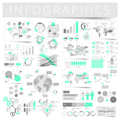 Wall Mural - Set of infographics design elements