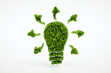 Wall Mural - ecology bulb symbol