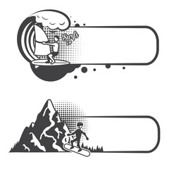 Sticker - Extreme sports bookmarks