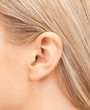 close up of woman's ear