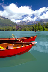 Wall Mural - View to Strbske pleso in High Tatras during summer, Slovakia, Eu