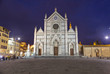 Basilica of Santa Croce at the evening