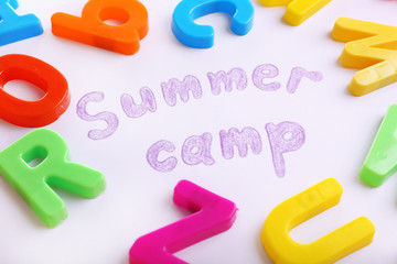 Wall Mural - summer camp concept