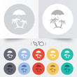 © blankstock - Trip insurance sign icon. Safe travel symbol.