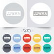 © blankstock - Wma music format sign icon. Musical symbol.