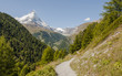 Zermatt, Bergdorf, Weiler, Findeln, Wanderweg, Alpen, Schweiz