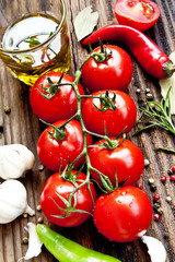 Wall Mural - Cherry Tomatoes Branch