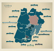 Modern Map - Lisboa PT