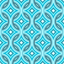 Blue Damask Pattern