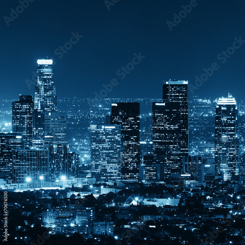 Plakat Los Angeles nocą