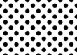 White background with black polka dots