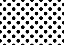 White Background With Black Polka Dots