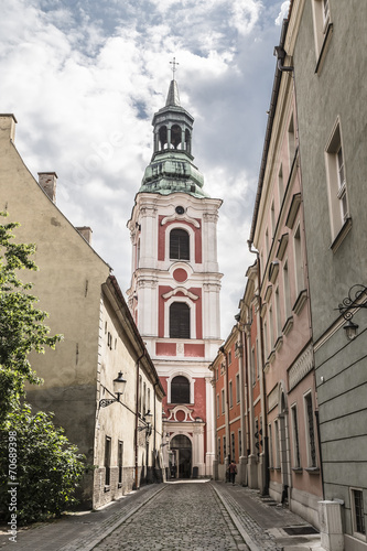 Fototapeta do kuchni Belfry of Church of St. Mary Magdalene