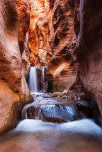Kanarra Creek Slot Canyon In Zion National Park, Utah