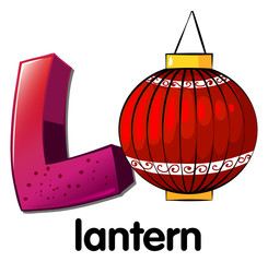 Canvas Print - A letter L for lantern