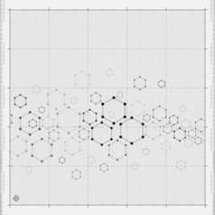 Poster - Modern Hexagon background